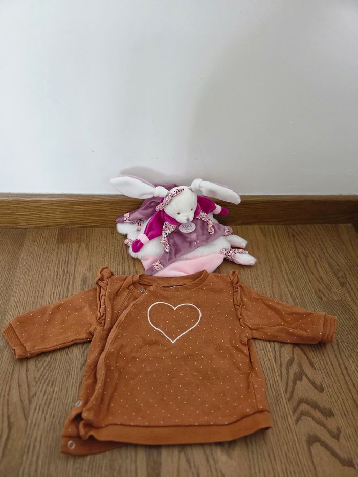 Pull manches longues chaud bébé fille Gémo 6 mois - photo numéro 2