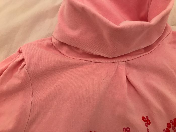 T-shirts col roulé Rose 6 Ans - photo numéro 3