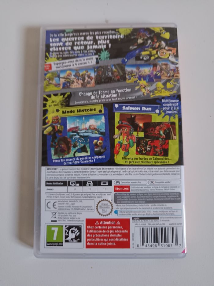 Jeu Switch Splatoon3 en très bon état - photo numéro 2