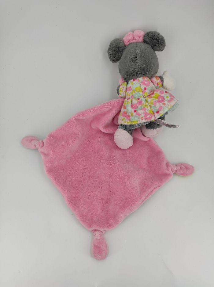 Doudou Mouchoir Minnie rose fleuri Nicotoy - photo numéro 2