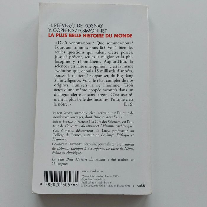 Livre - La plus belle histoire du monde - photo numéro 2