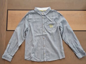 Chemise  bleu rayé  orchestra 12 ans neuve