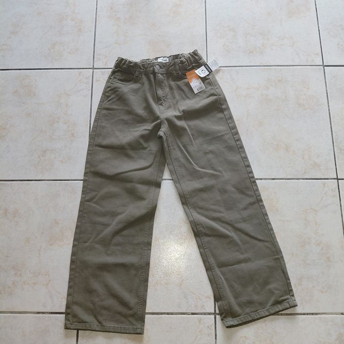 In extenso - pantalon coupe straight coton kaki 12 ans - photo numéro 1