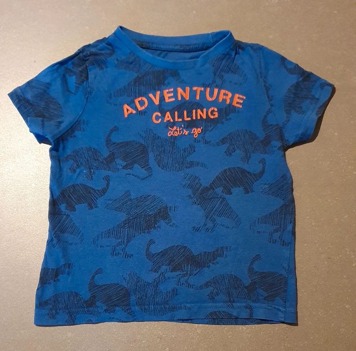 T-shirt dinosaure bleu