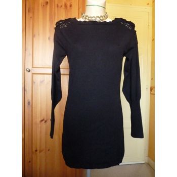 DEBY DEBO – Pull Tunique Maille Noire T.42