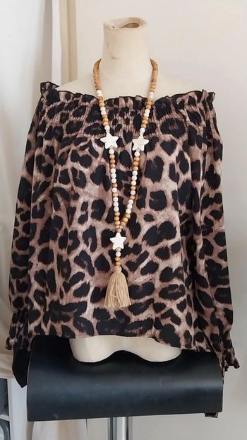 Tunique boohème leopard