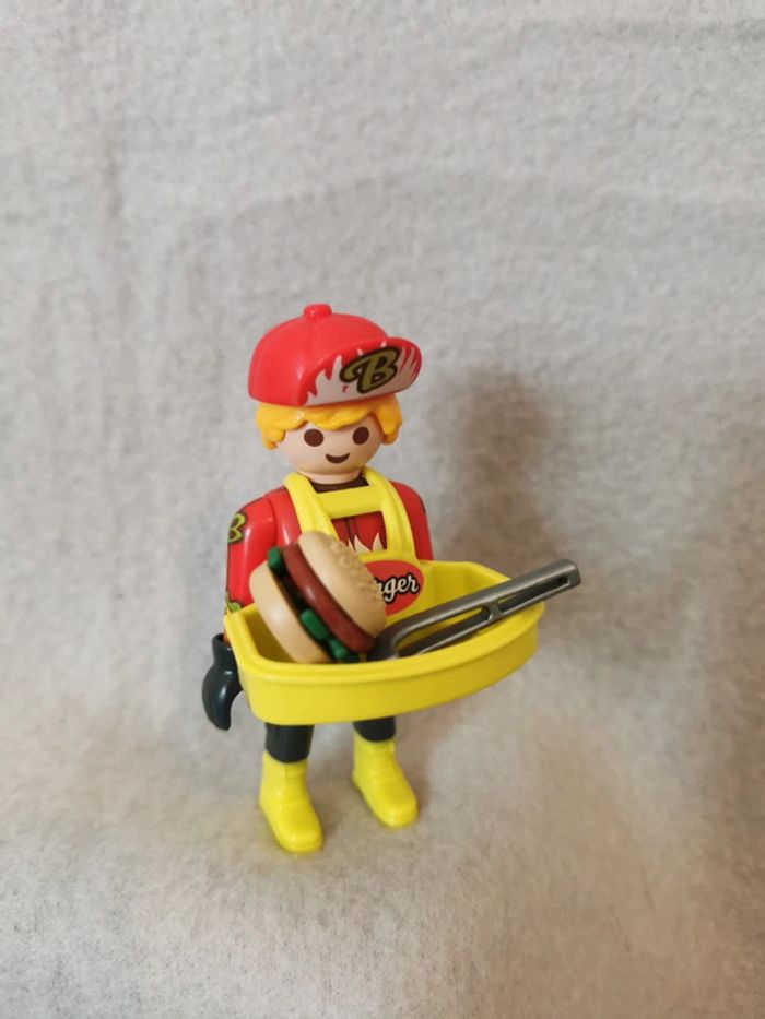 Playmobil vendeur burger
