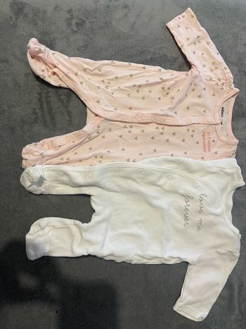 Lot de 2 pyjamas bébé fille