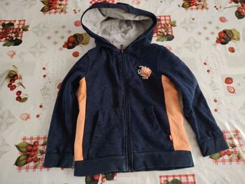 Gilet bleu orange OKAIDI (5 ans)