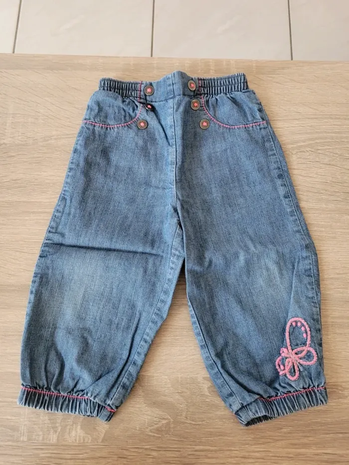 Lot de 3 pantalons fille en 9 mois - photo numéro 2
