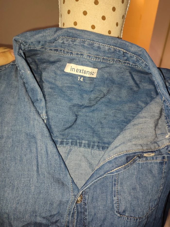 Chemise effet jean - photo numéro 4