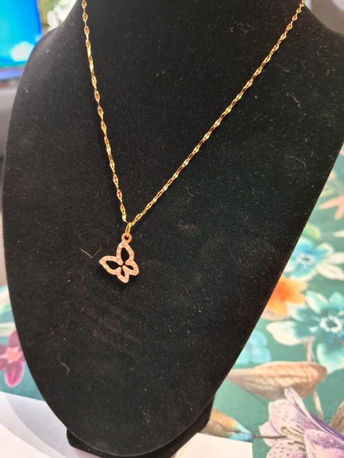 Magnifique collier femme papillon neuf - photo numéro 3