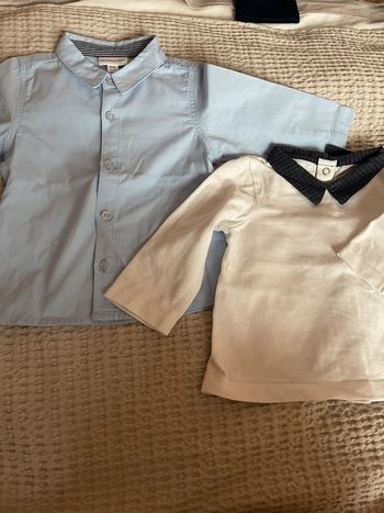 Ensemble chemise et t shirt habillé chic 6mois  67cm
