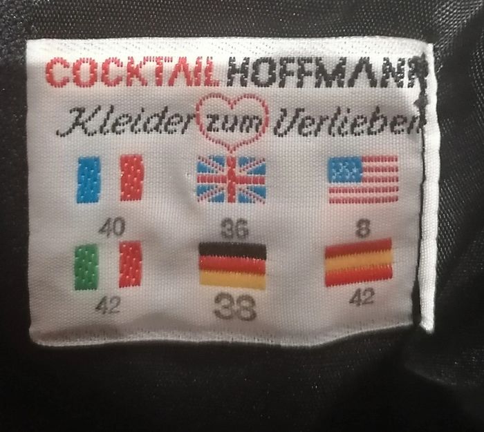 Robe longue noir Vintage dentelle plissée Taillr 40 Cocktail Hoffmann - photo numéro 12