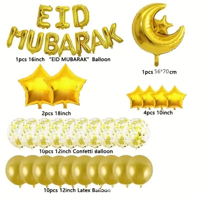 Lot ballons EID mubarak neuf - photo numéro 6