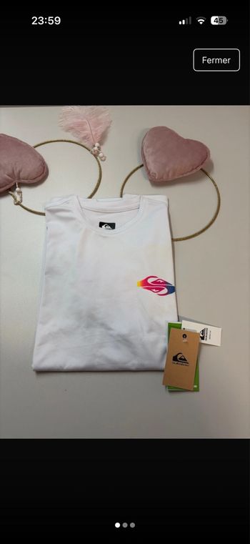 T-shirt uv garçon - neuf - Quiksilver - taille 16 ans 