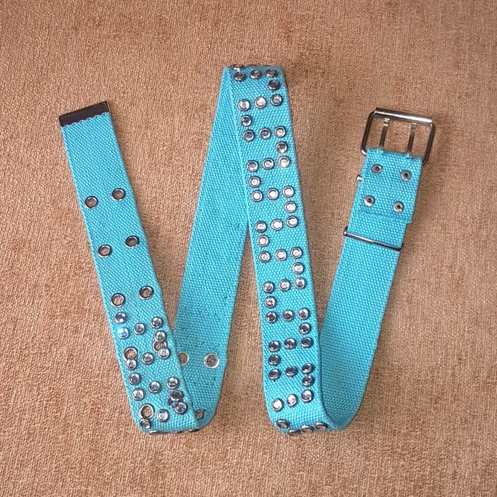 Ceinture bleu à strass, réglable - photo numéro 4