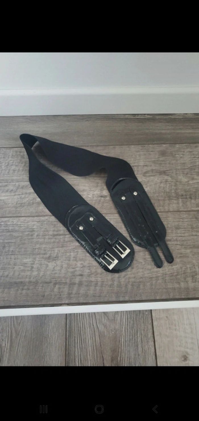 Ceinture large - noire - élastique - photo numéro 4