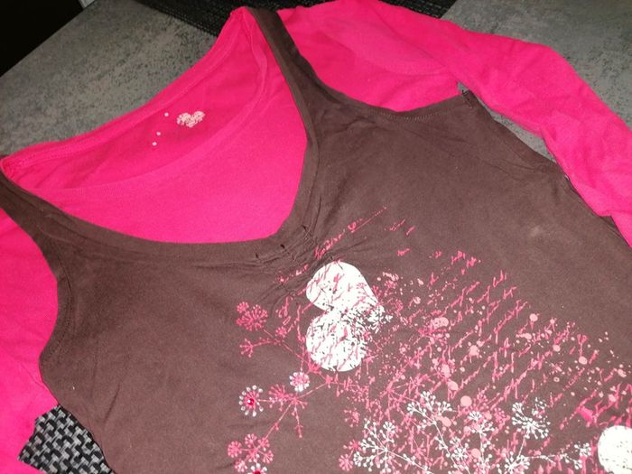 Tee-shirt & débardeur Cache-cache taille 2 38-40 tbe