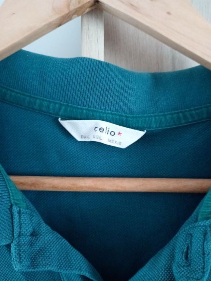 Polo celio homme vert sapin taille L - photo numéro 2