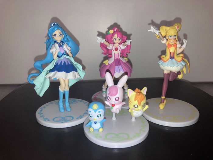 Lot de 4 Figurines Healin'Good Precure Pretty Cure - Cutie Figure Bandai