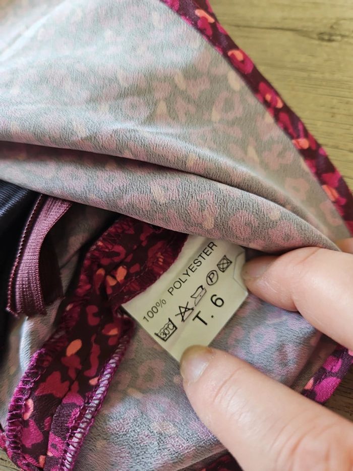 Jupe courte à volants dans les tons fushia, Pauline B, 6 ans, nickel - photo numéro 6