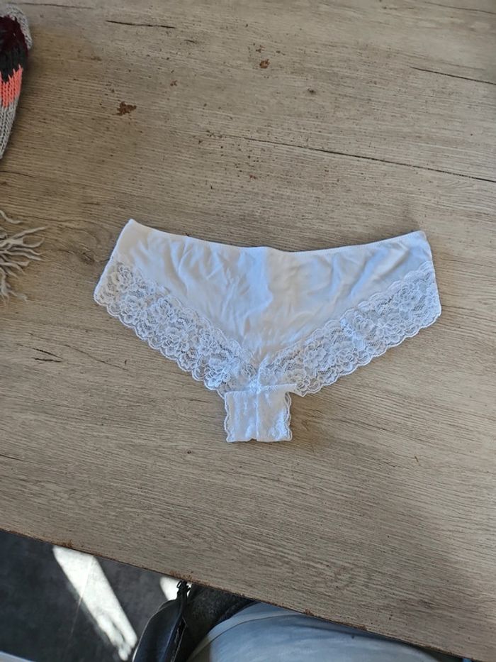 Culotte blanche avec dentelle, Kiabi, taille L, neuve - photo numéro 6