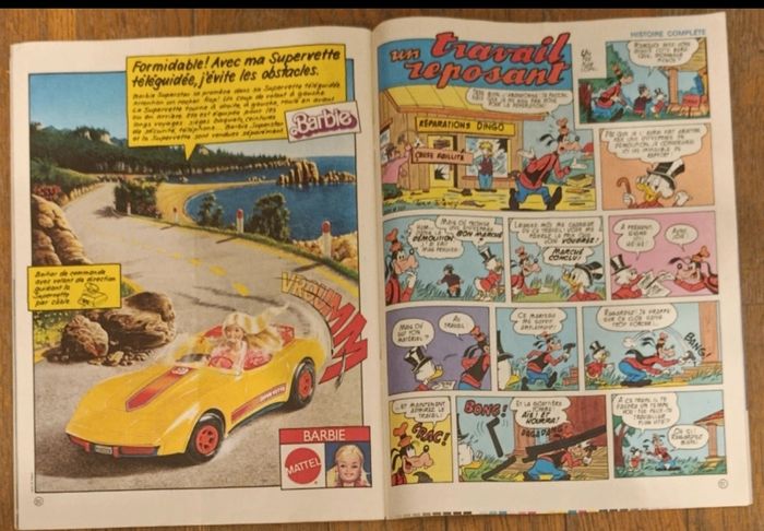 Journal de mickey avec livret jouets Trampline 1980 N°1482 vintage - photo numéro 10