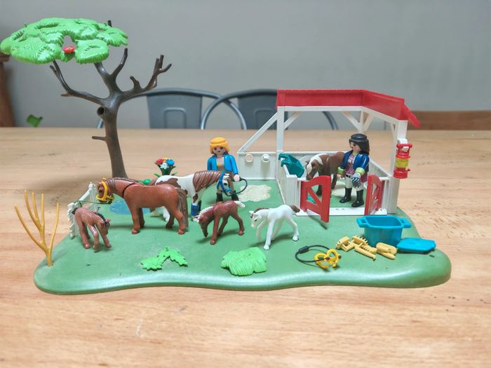 Ensemble playmobil cheval chevaux poulains - photo numéro 5