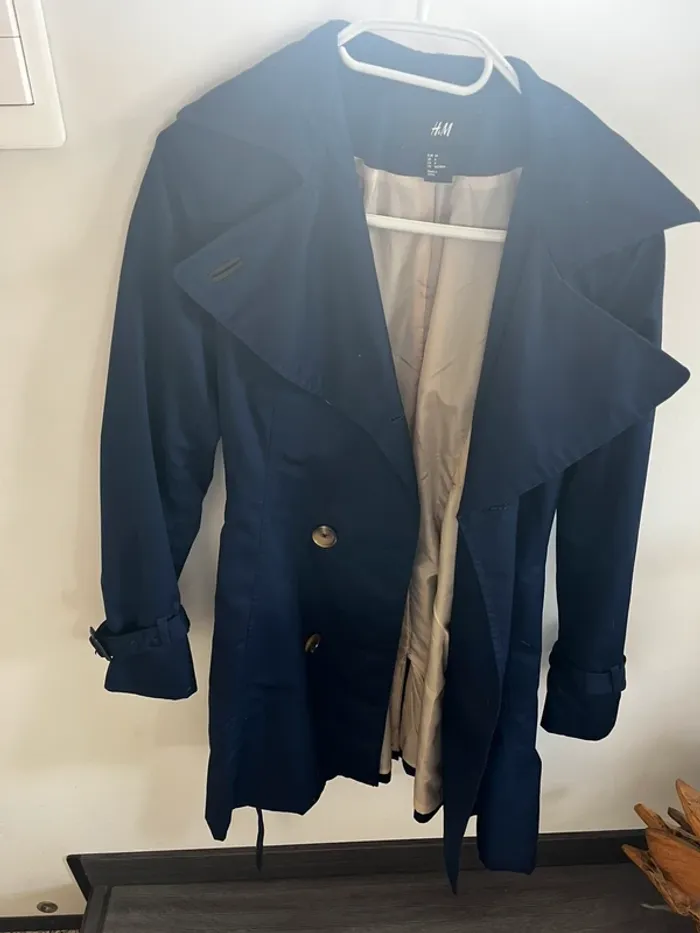 Trench bleu femme H&m