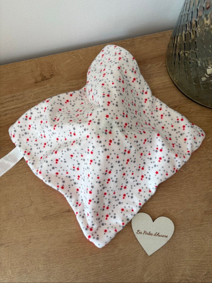 Doudou souris rosé pois étoilés très bon état - photo numéro 5
