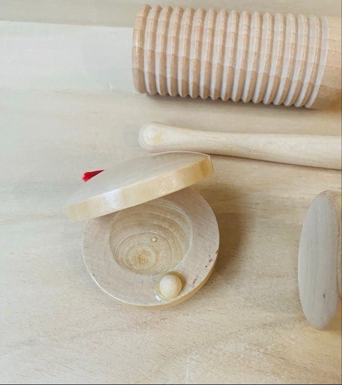 Lot de 4  instruments de musique sensoriels en bois – Montessori - photo numéro 2