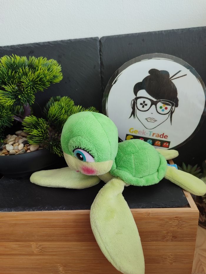 Peluche tortue De Mer Gipsy Sammy 2 Ella vert rose rouge sourire PE0243 - photo numéro 2