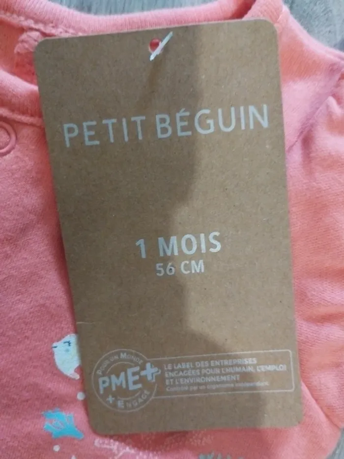 Lot 2 bodies short fille 1 mois neufs - photo numéro 5