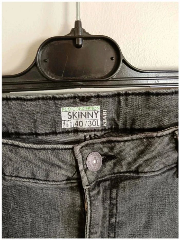 C22 jeans gris kiabi 40 - photo numéro 3
