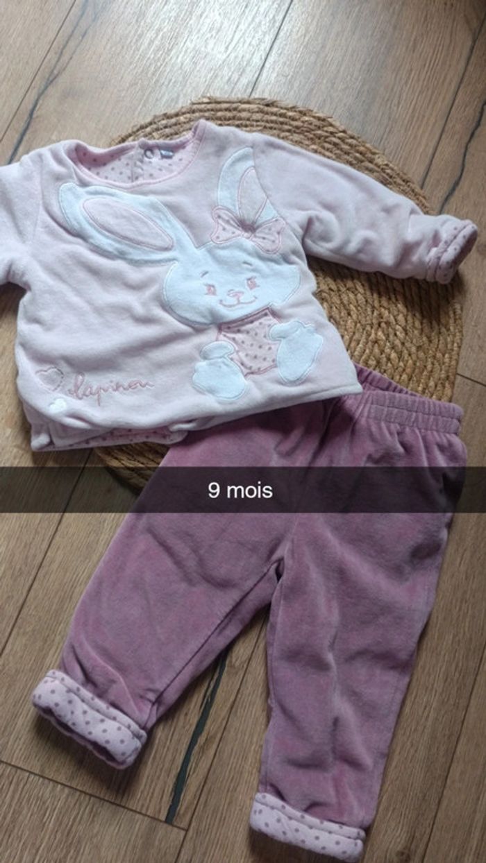 Ensemble hiver fille 9 mois