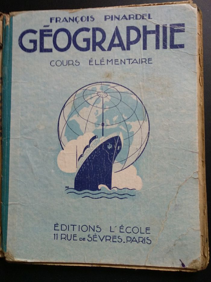 Livre de 1957 Géographie CE