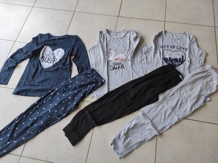 Lot de 3 pyjamas 13-14 ans fille neuf - photo numéro 2