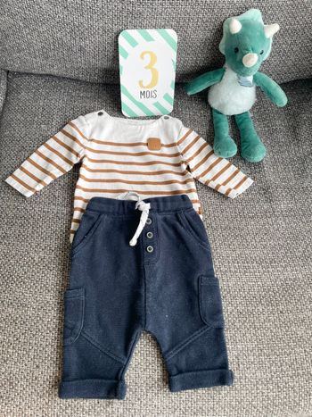 Ensemble bebe garçon 1 moi Obaïbi