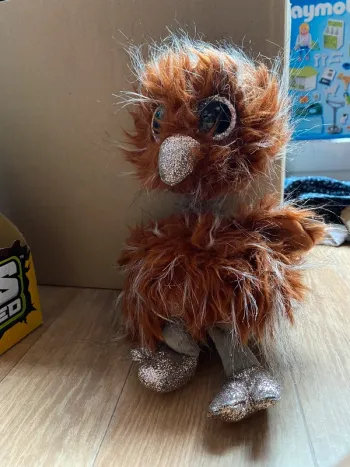 Peluche oiseau TY autruche à paillettes