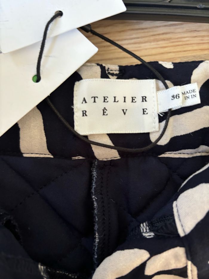 Short en tissu matelassé imprimé noir et blanc Atelier Rêve neuf - photo numéro 9