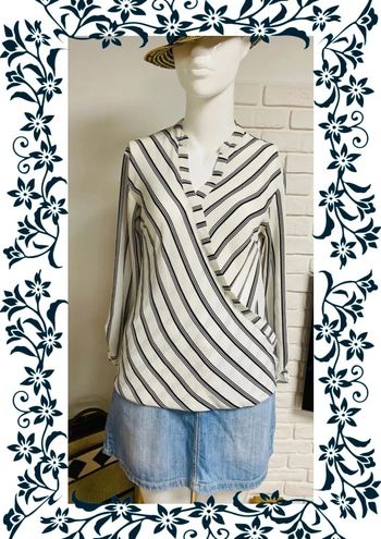 Chemise rayée noir et blanc Atmosphère S