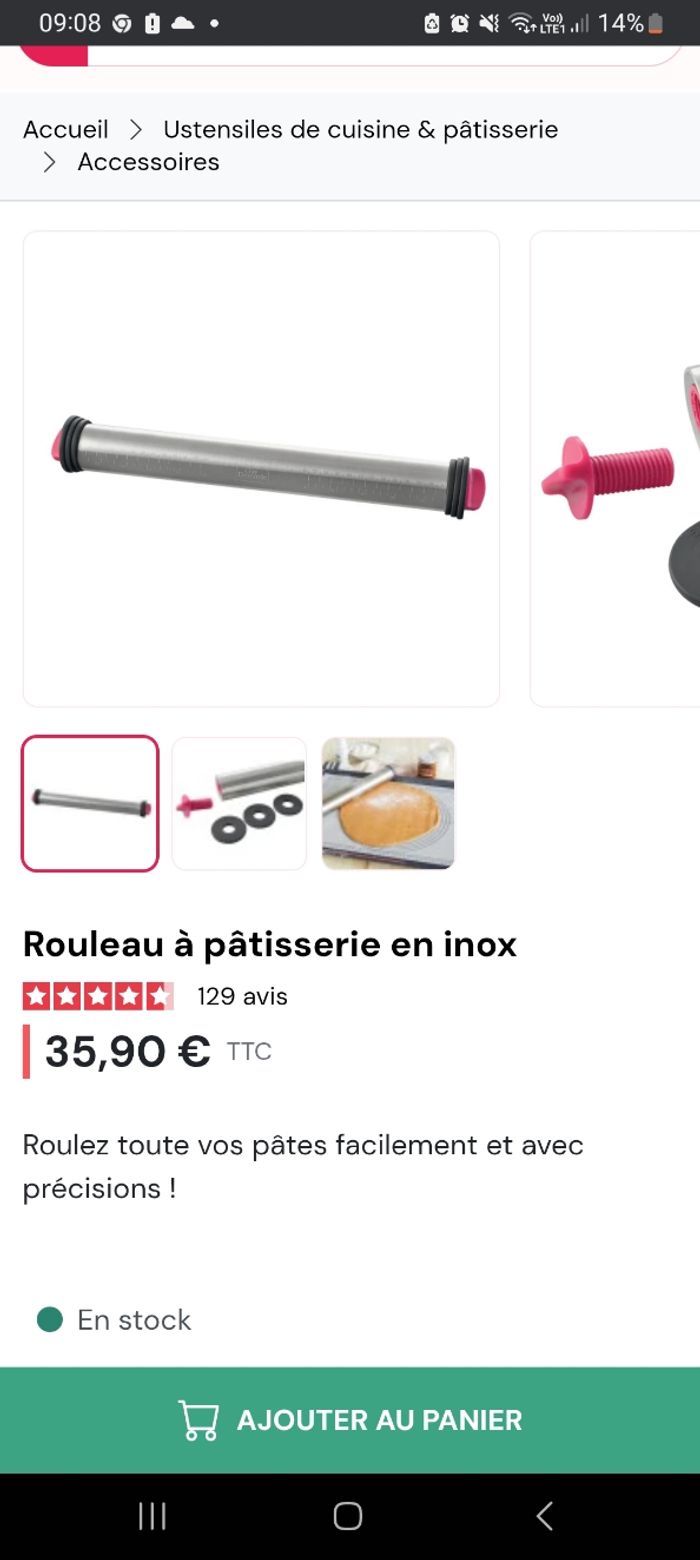 Rouleau a patisserie GUY DEMARLE