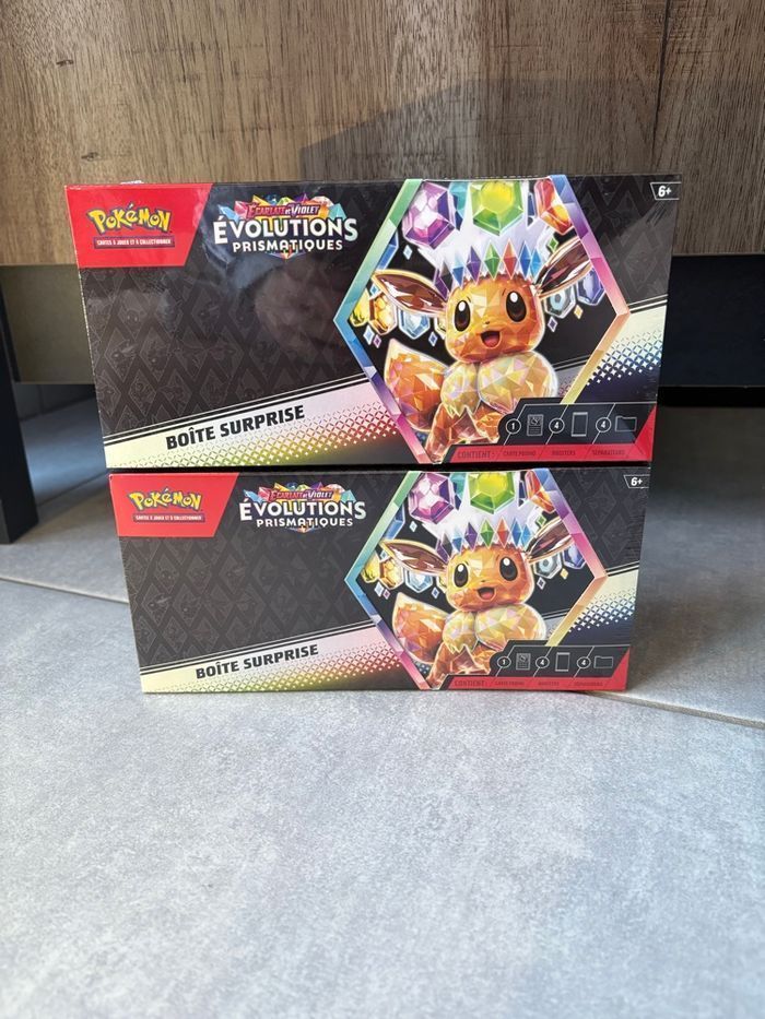 Pokemon Lot 2 Coffret Boîte Surprise EV8.5 Evolutions Prismatiques Sous Blister - photo numéro 1