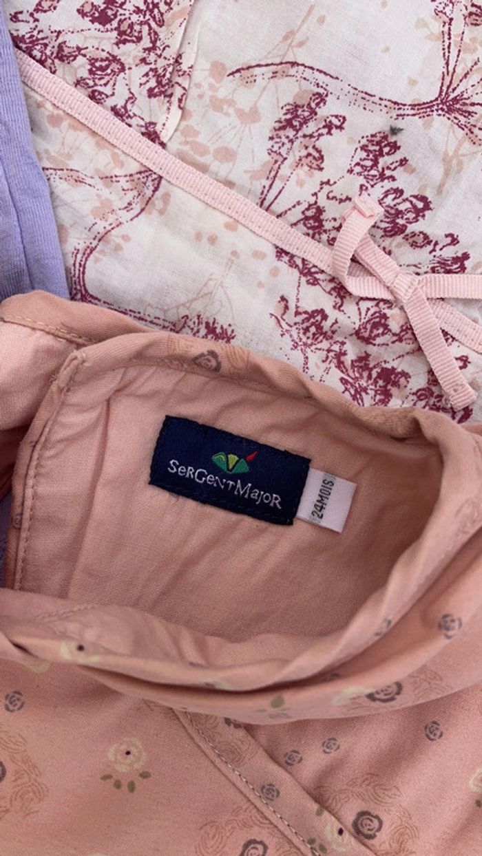 Lot ensemble débardeur haut tunique vêtement 24 mois 2 ans bébé enfant fille - photo numéro 3