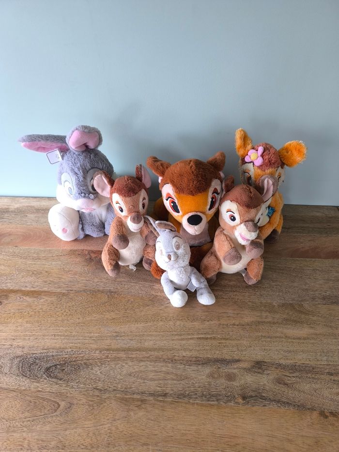 Lot peluches pampan et Bambi