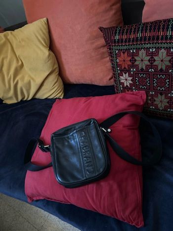 Sac a bandoulière en cuir hommes vintage