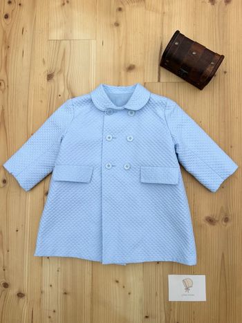 Manteau classique bleu ciel, 2 ans