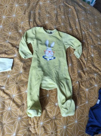 Pyjama grenouillère lapin