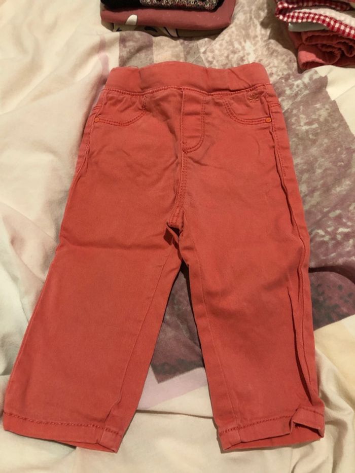 Lot pantalons bébé fille 12 mois - photo numéro 9